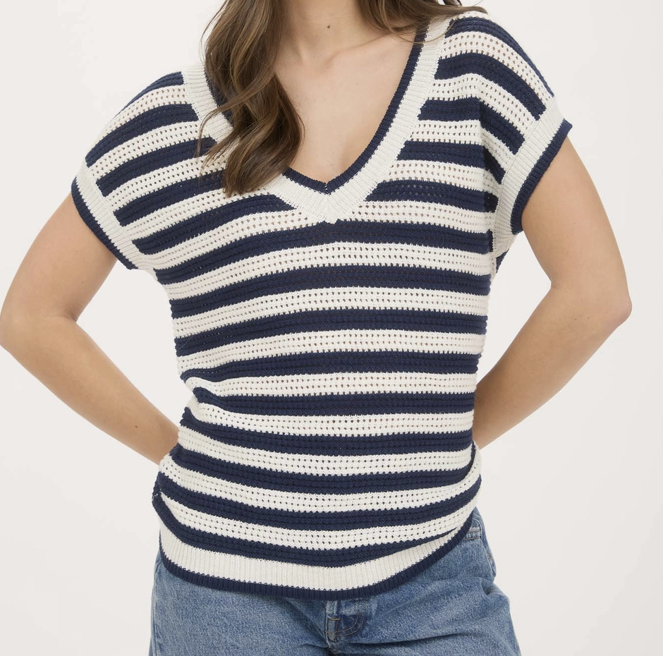 1758 Stripe Sweater Top