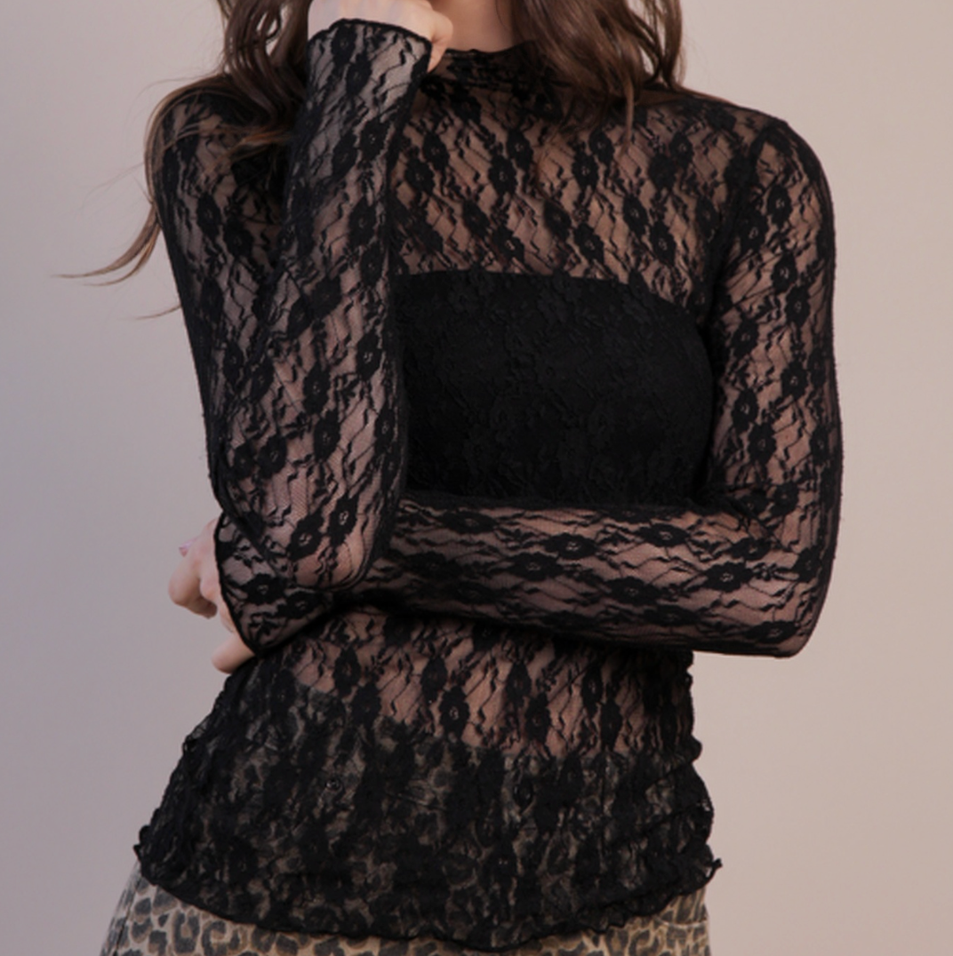 1790 Sheer Lace Top
