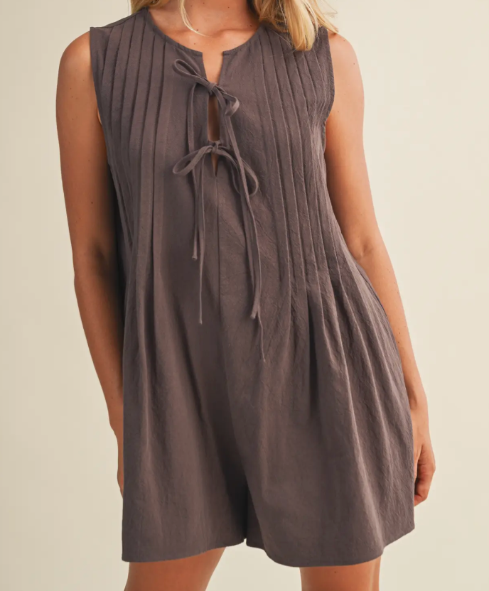 1831 Pleated Romper
