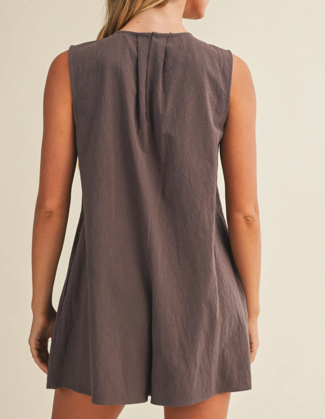 1831 Pleated Romper
