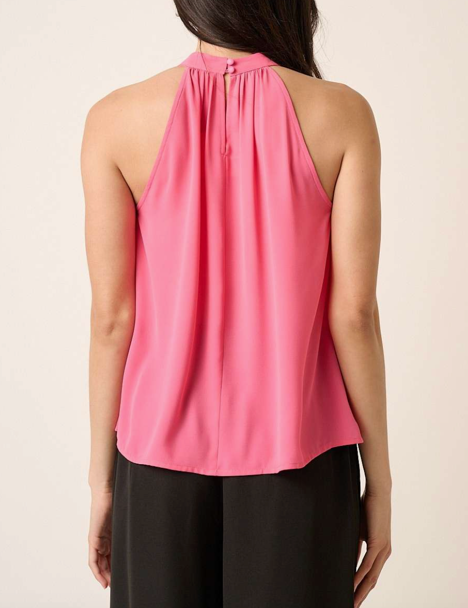 1903 Pleated Halter Top