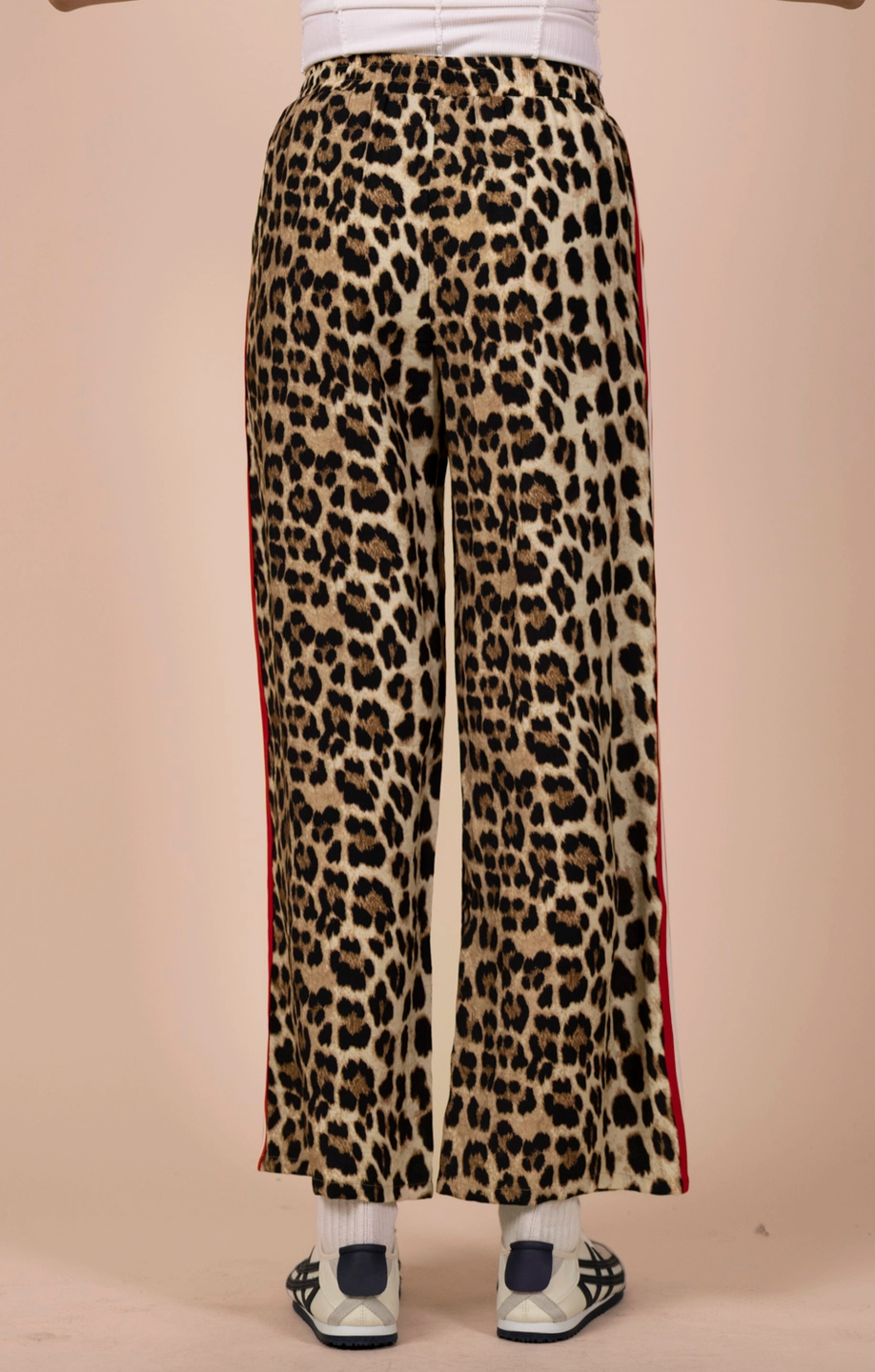1910 Side Stripe Leopard Pants