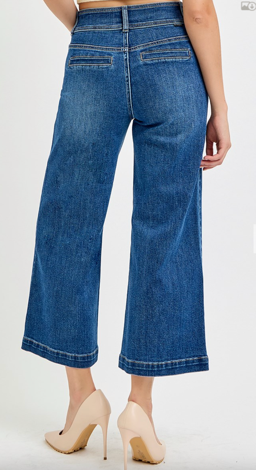 1919 Crop Wide Leg Jeans