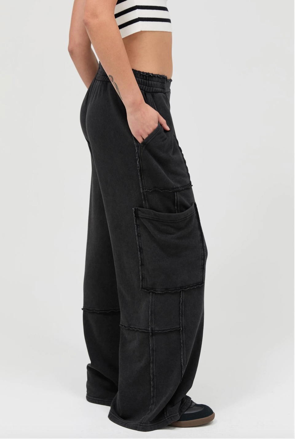 1924 Wide Leg Cargo Pants