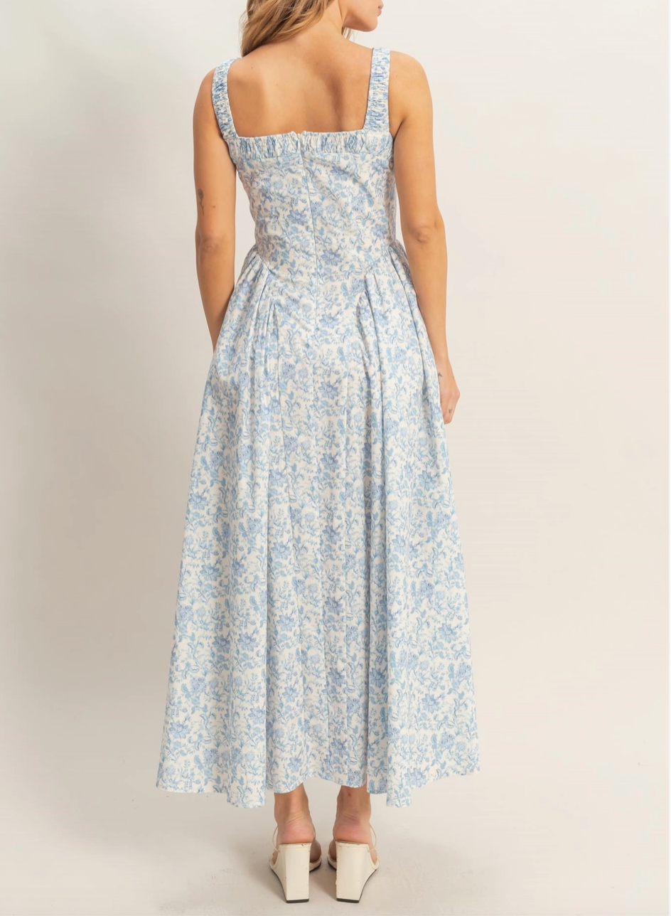 1926 Floral Midi Dress
