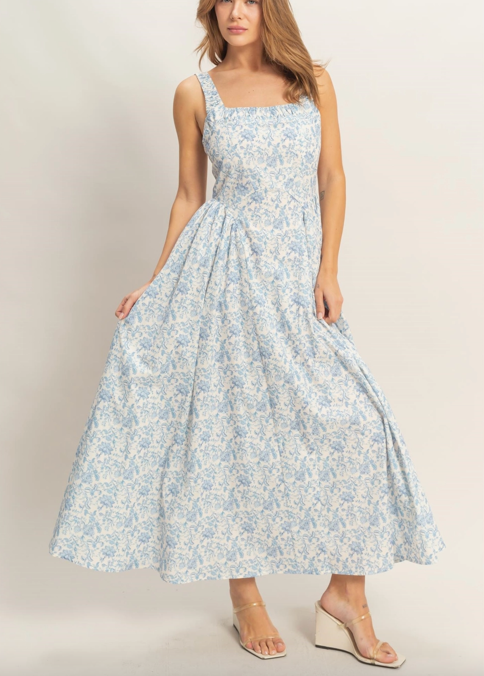 1926 Floral Midi Dress