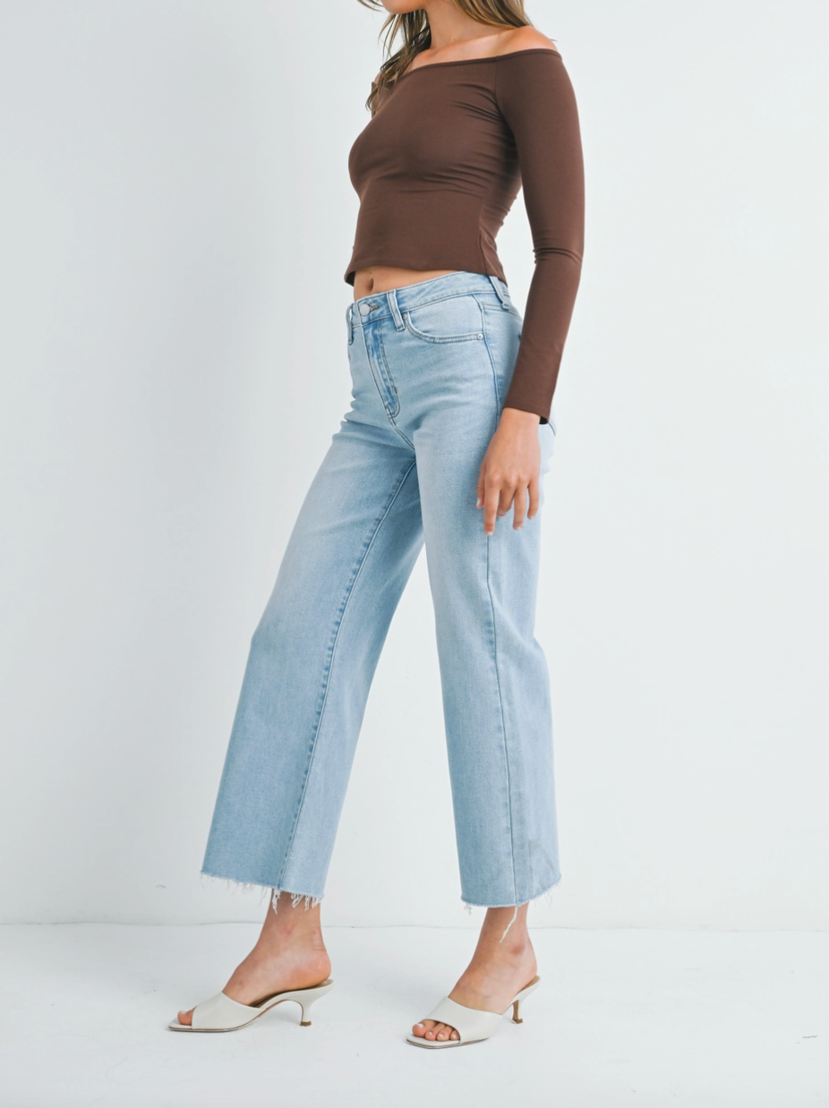 1938 Slim Wide Leg Jeans