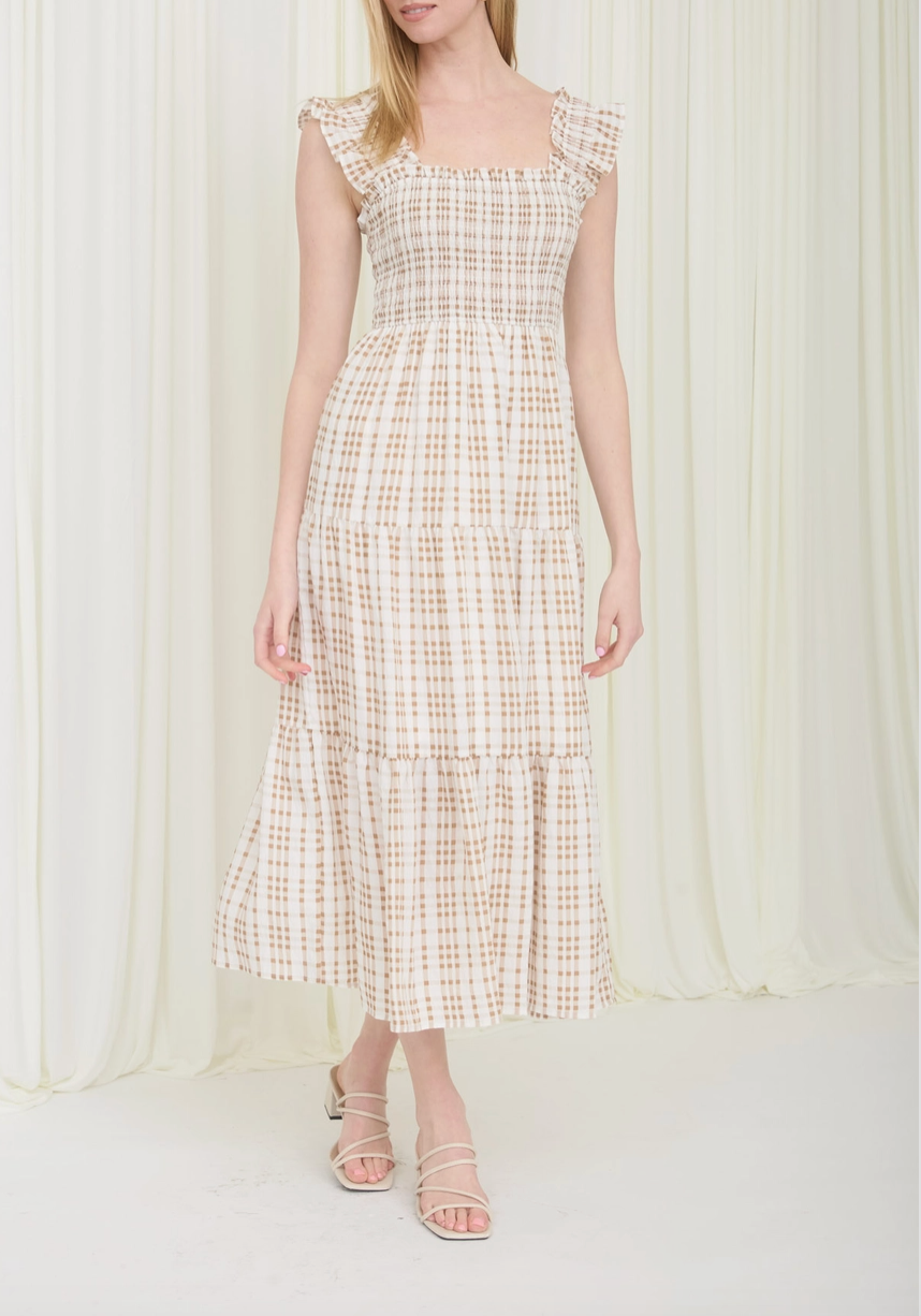 1951 Gingham Midi Dress