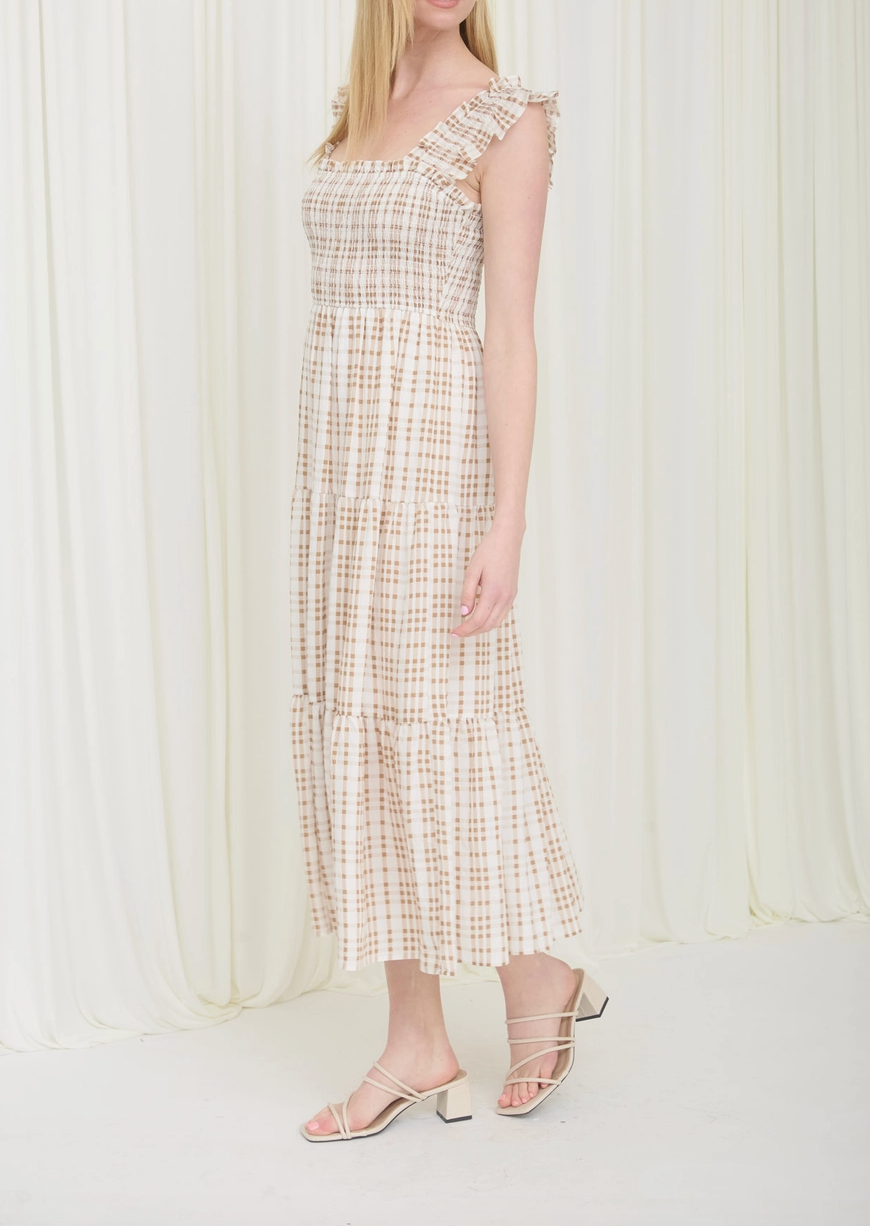 1951 Gingham Midi Dress