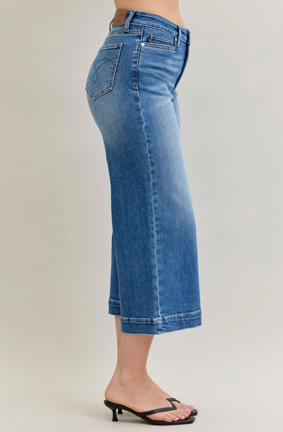 1955 Judy Blue Wide Crop Jeans