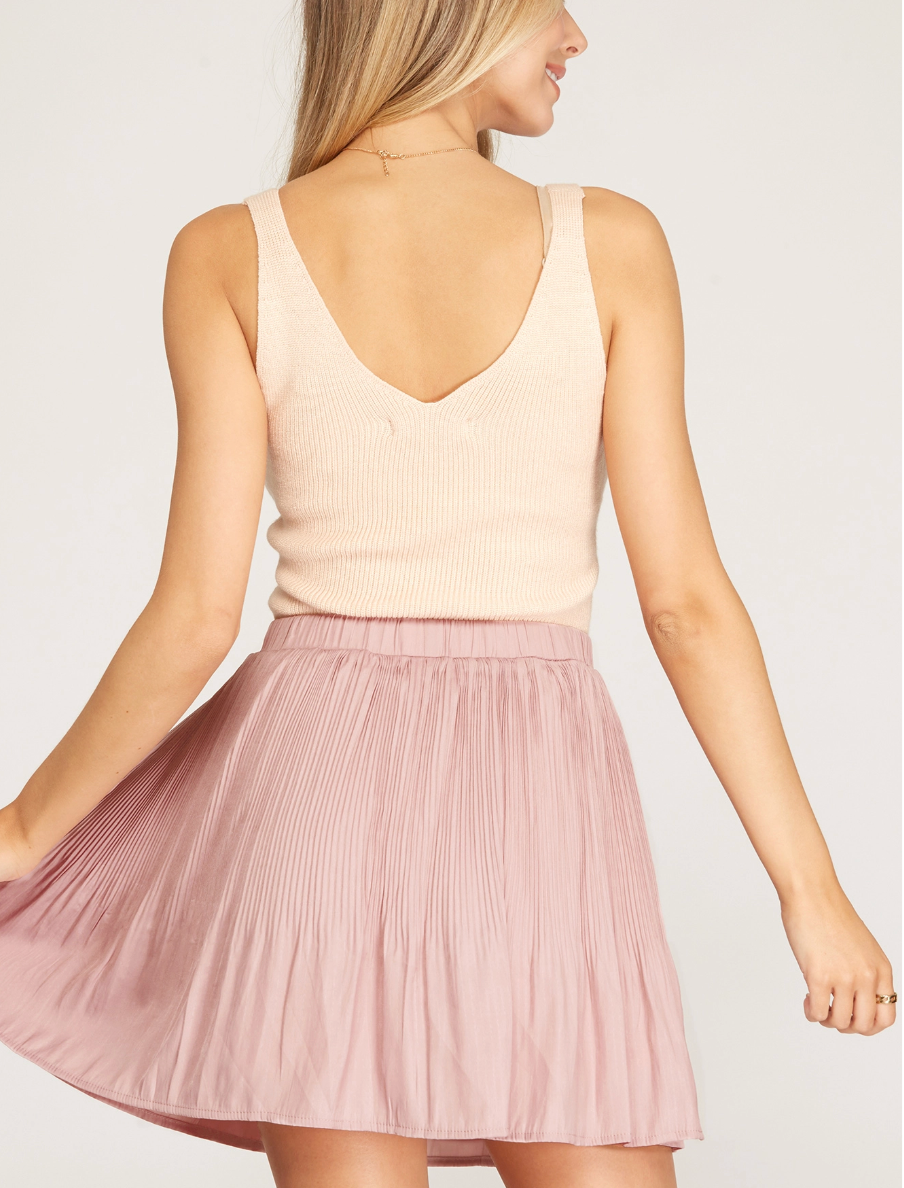 1967 Pleated Mini Skirt