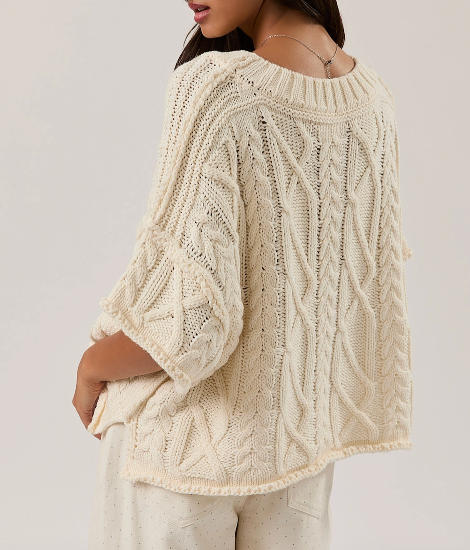 1936 Short Sleeve Knit Sweater Top