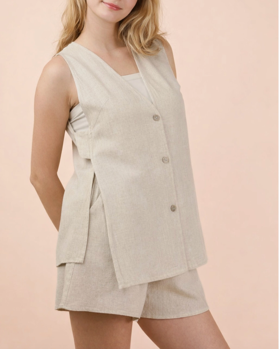 2068 Linen Vest