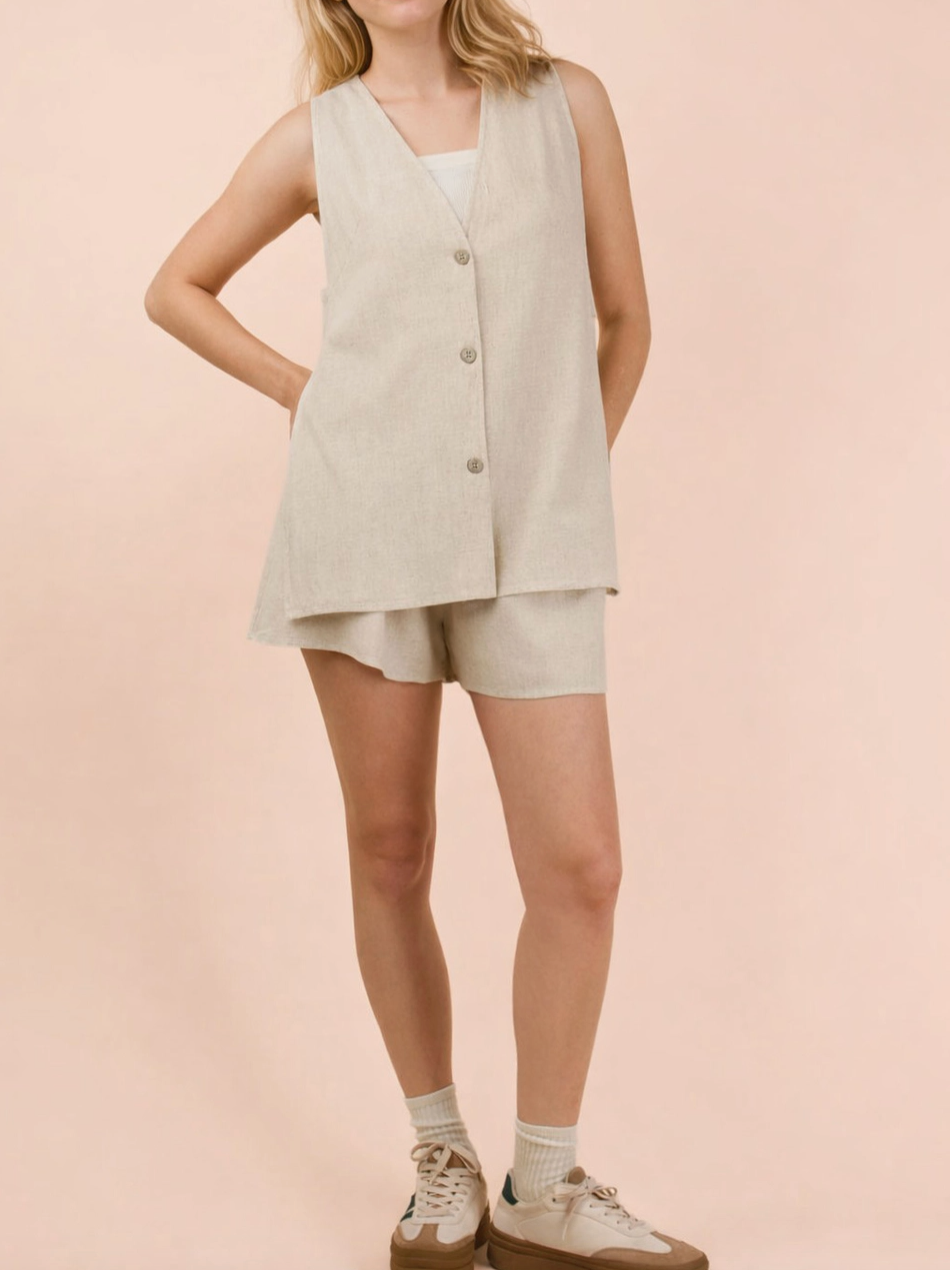 2068 Linen Vest