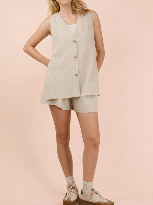 2068 Linen Vest