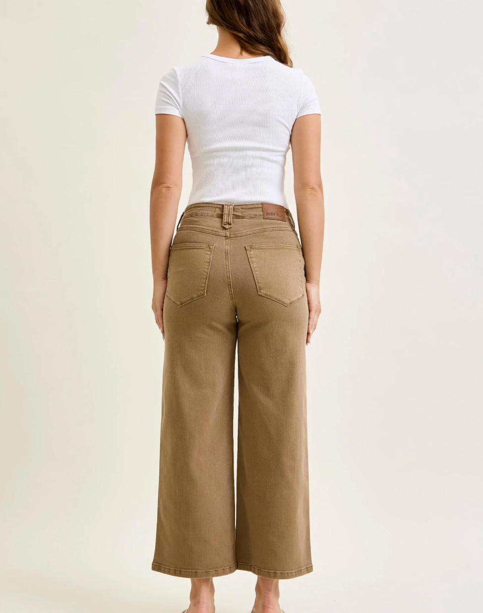 2124 Judy Blue Ankle Wide Jeans