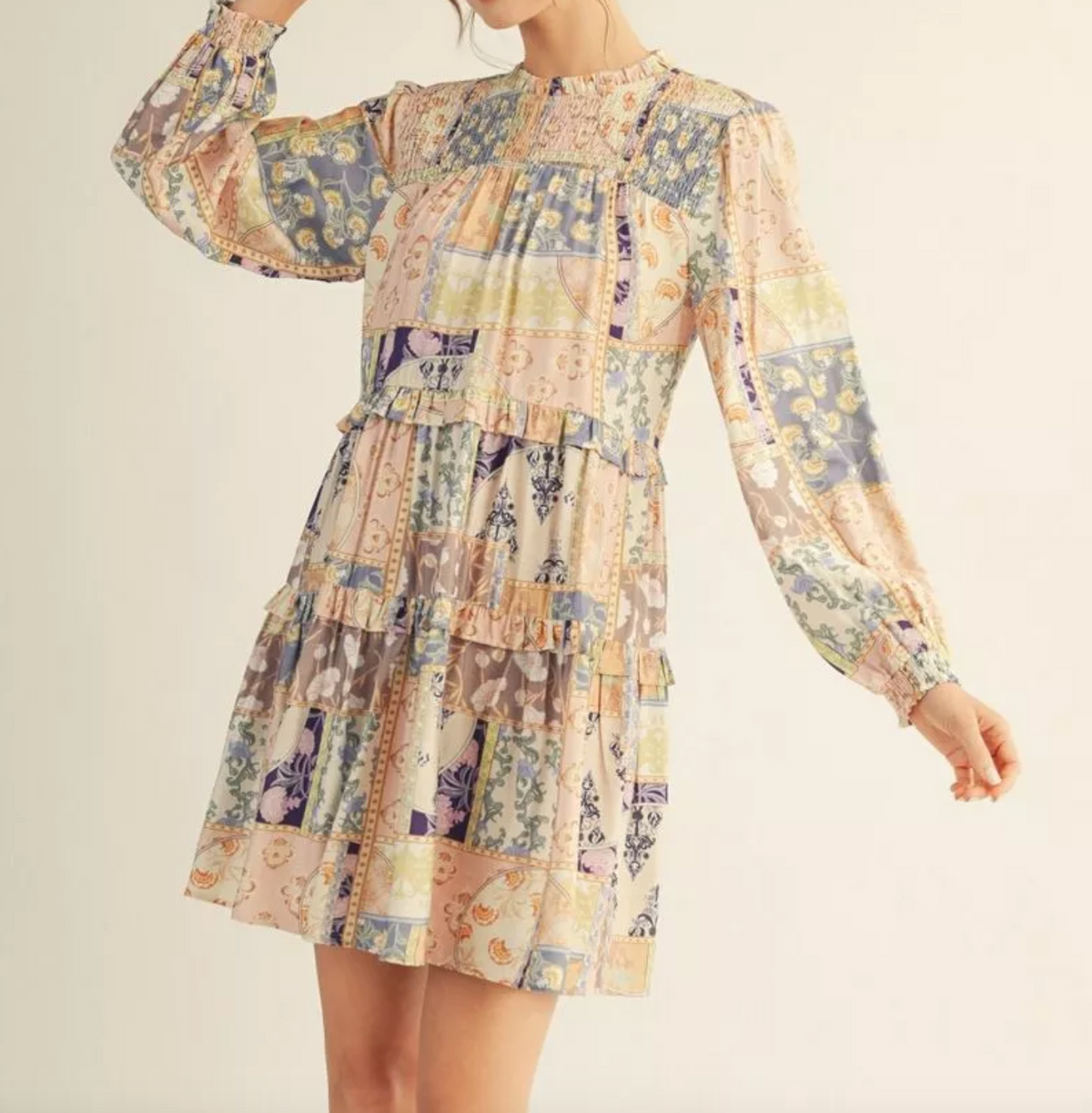 2147 Long Sleeve Mini Dress