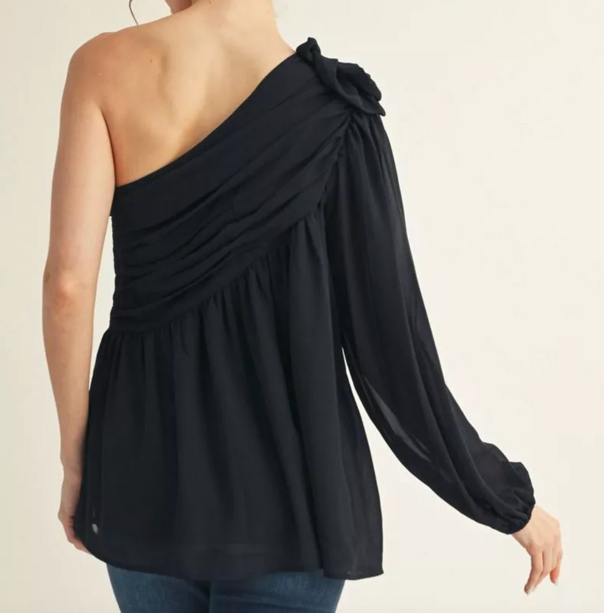 2148 One Shoulder Blouse