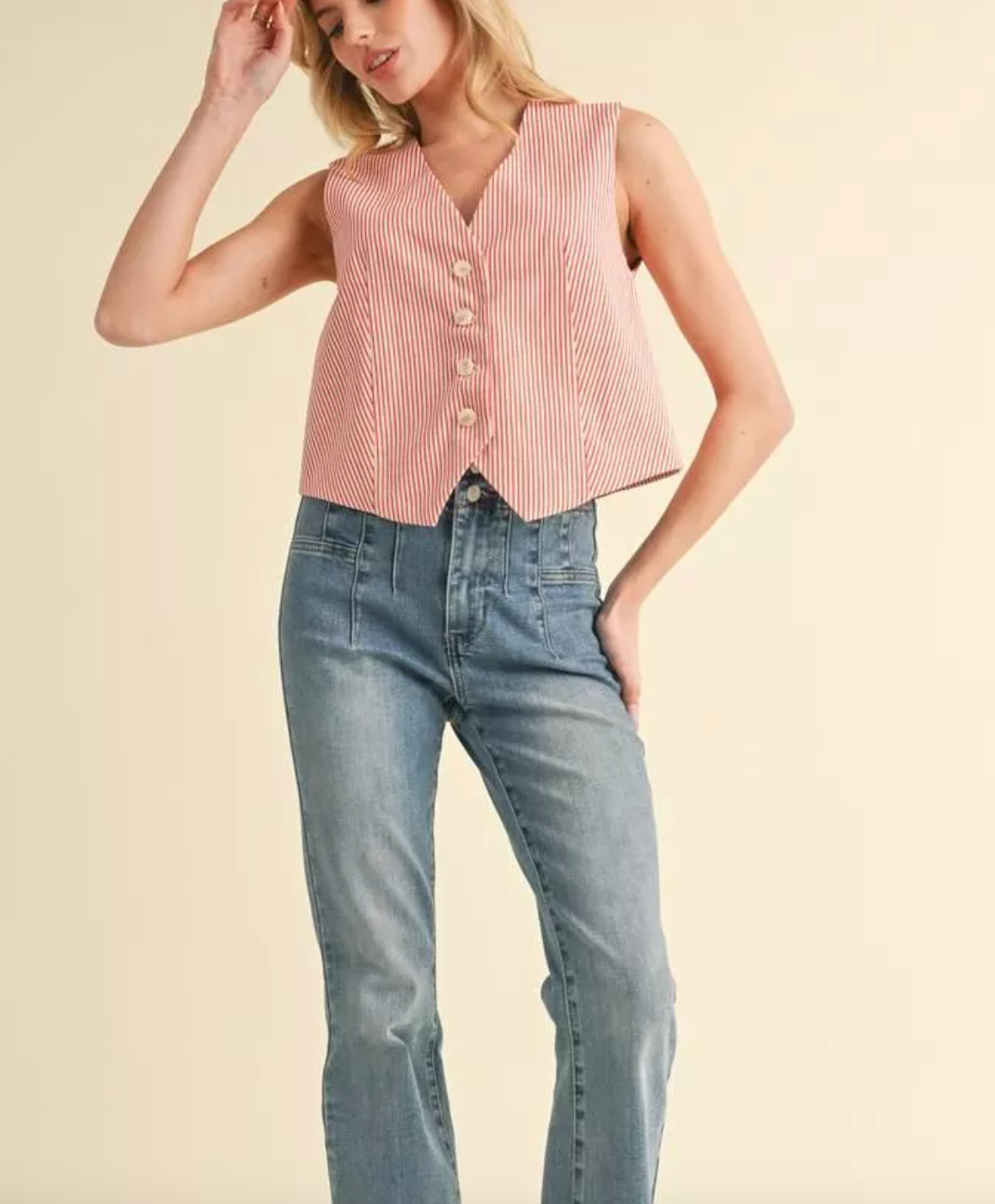 2151 Striped Vest