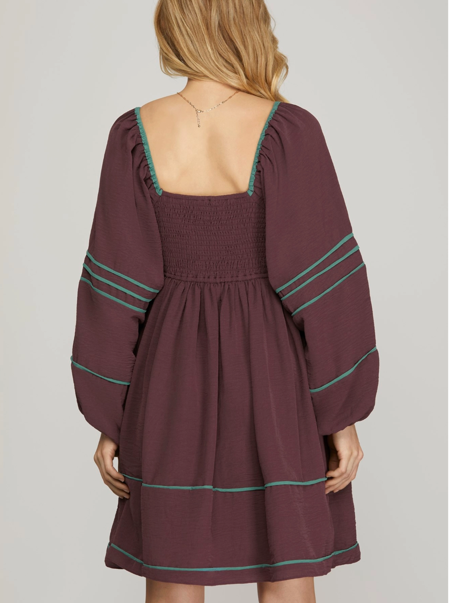 2160 Long Sleeve Mini Dress