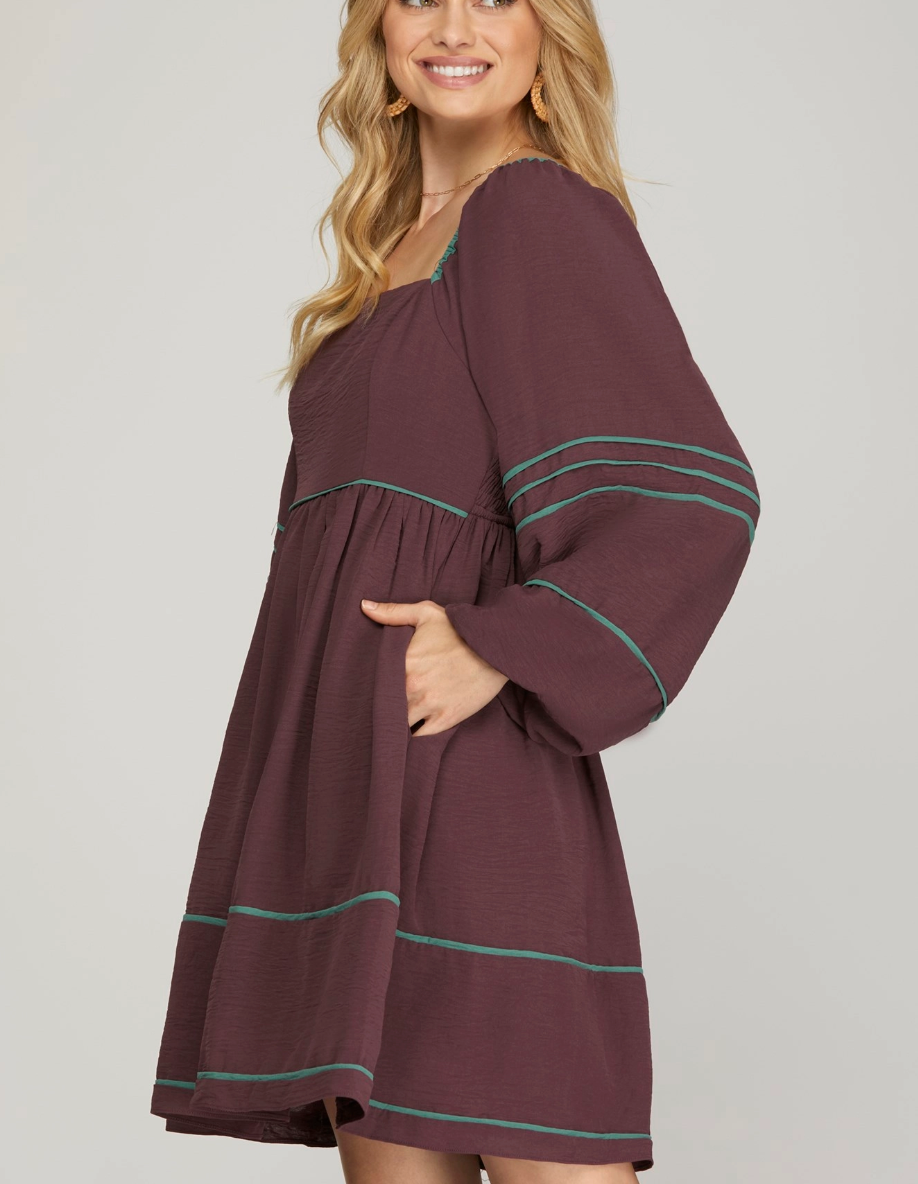 2160 Long Sleeve Mini Dress