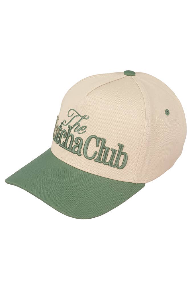 2031 The Matcha Club Embroidered Trucker Hat