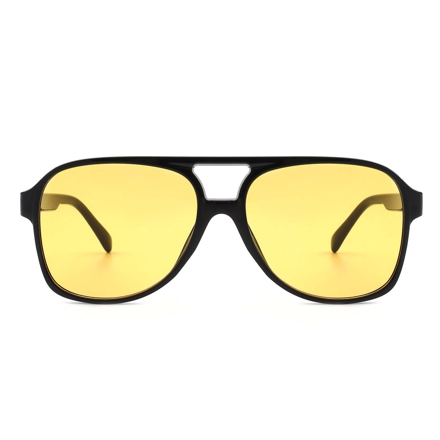 2015 Oversized Aviator Shield Brow-Bar Pilot Fashion Sunglasses