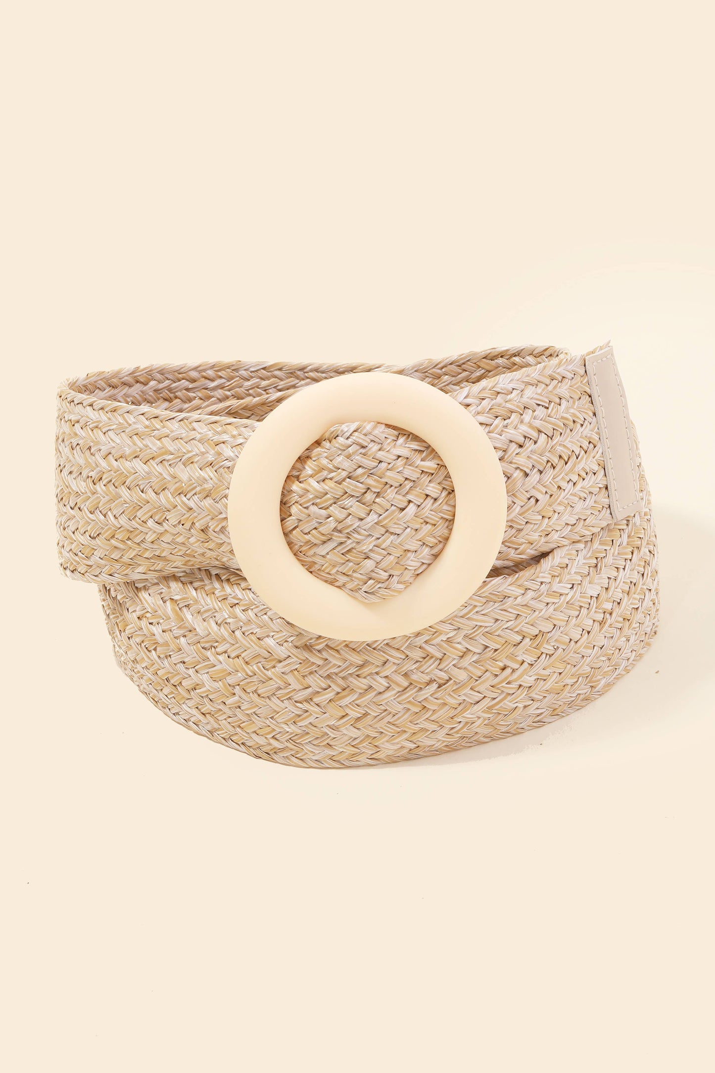 2021 Hoop Buckle Wide Braided Belt