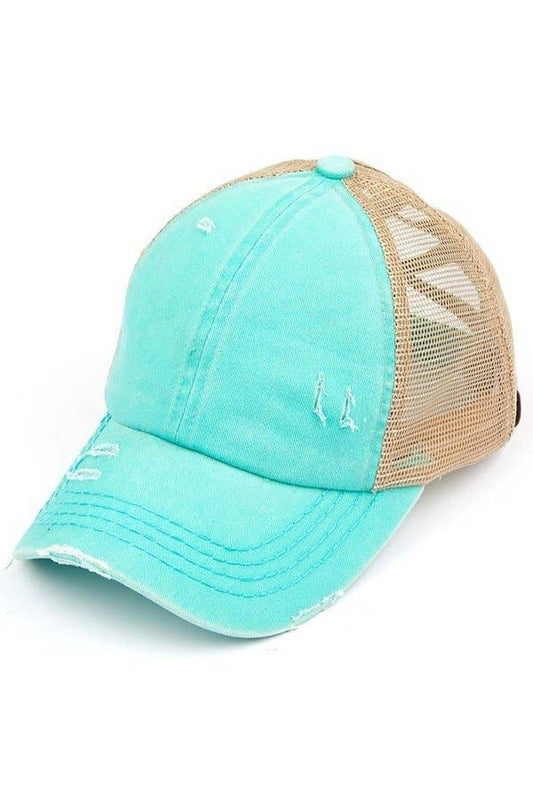 2039 Washed Denim Baseball Cap