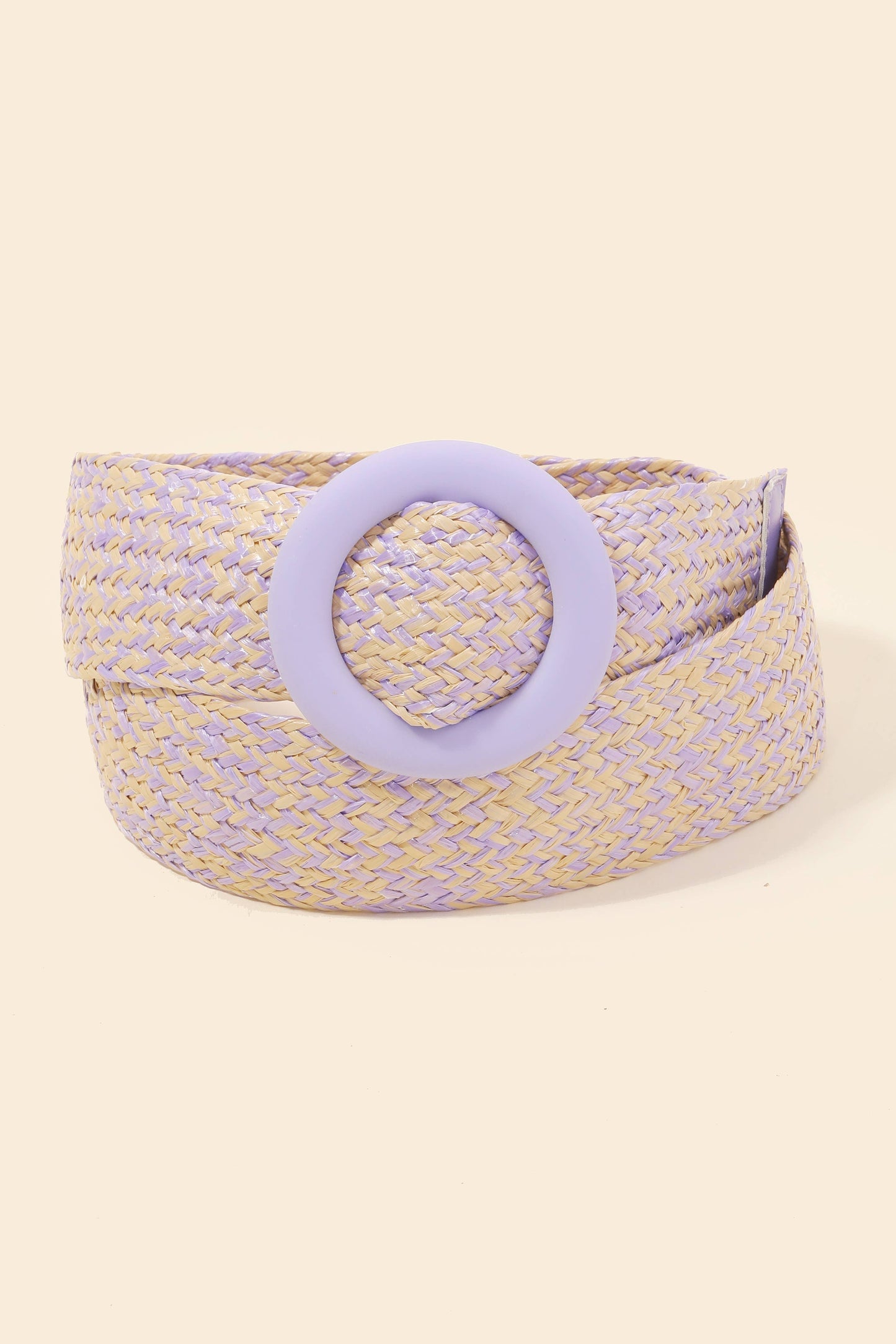 2021 Hoop Buckle Wide Braided Belt