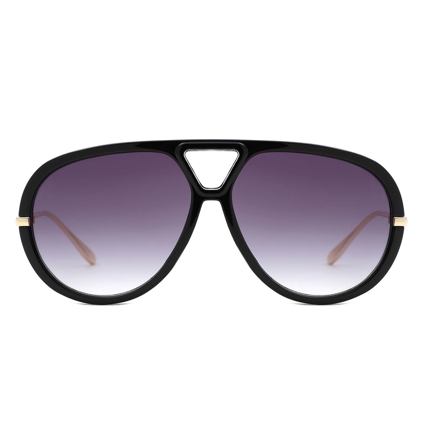2016 Retro Double Bridge Bold Fashion Aviator Sunglasses