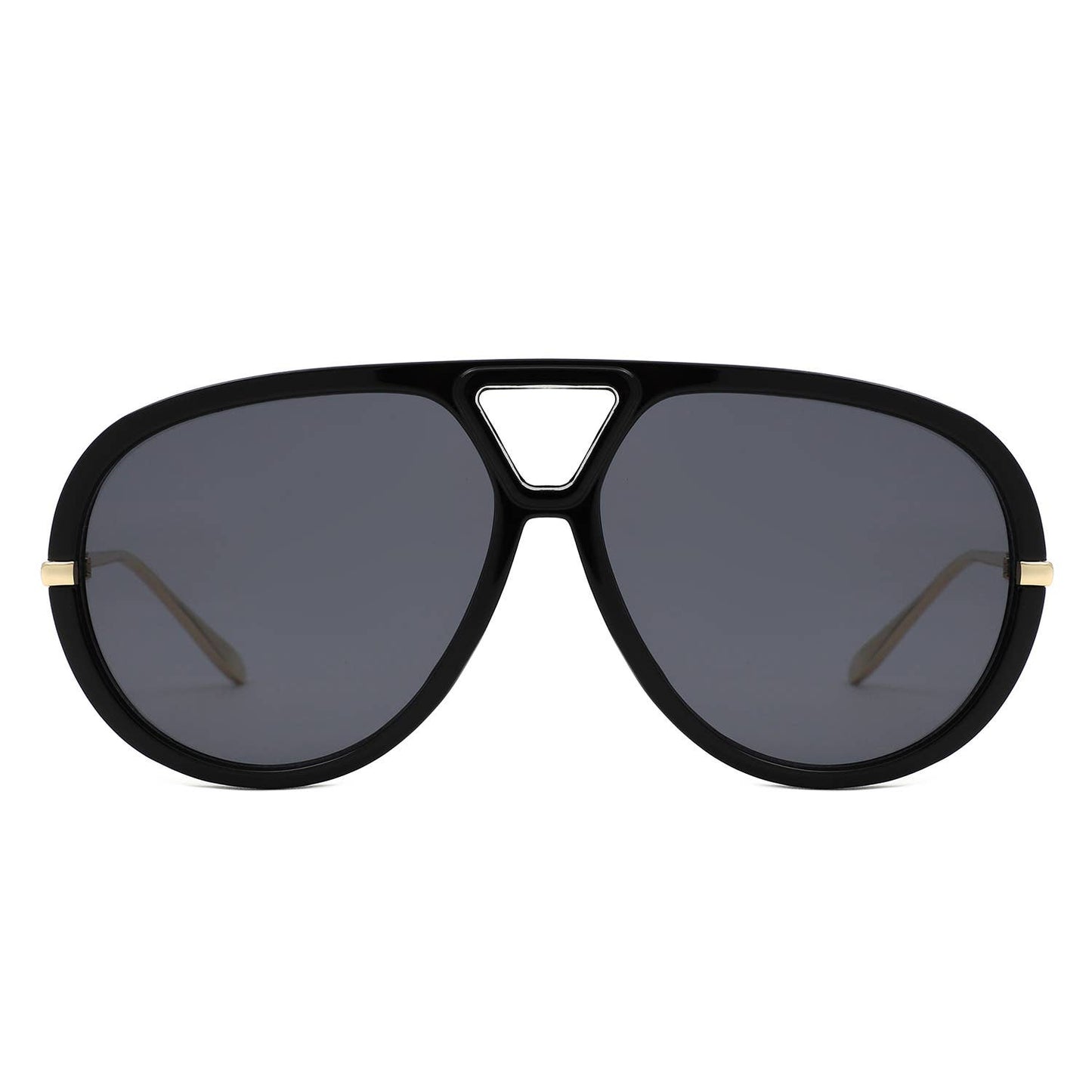 2016 Retro Double Bridge Bold Fashion Aviator Sunglasses