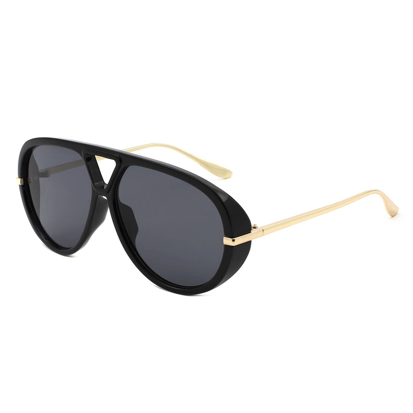2016 Retro Double Bridge Bold Fashion Aviator Sunglasses