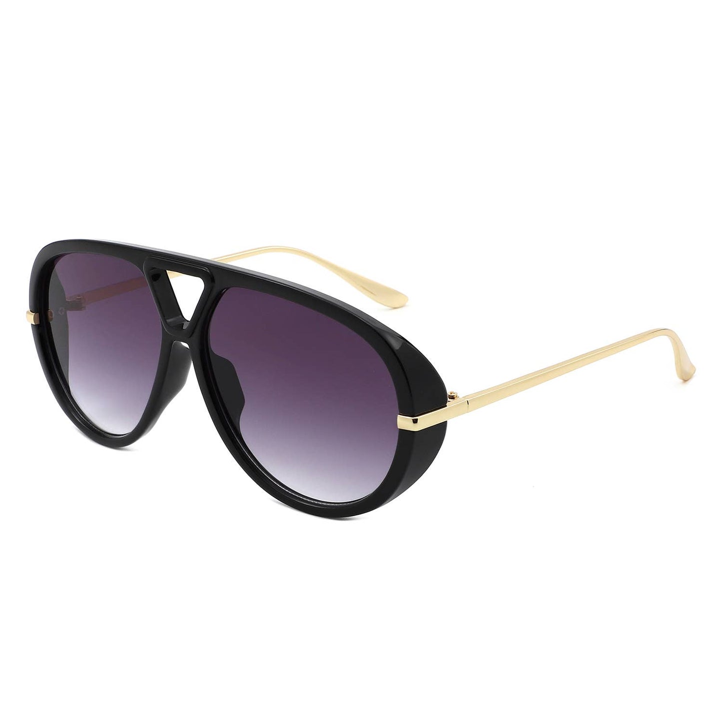 2016 Retro Double Bridge Bold Fashion Aviator Sunglasses